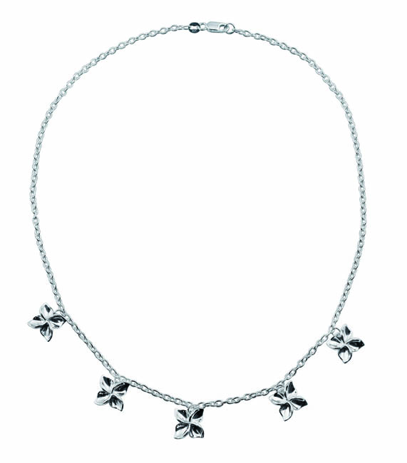 Finnfeelings Star Flower Kaulakoru FFR2354 - Hopeakorut - FFR2354 - 1