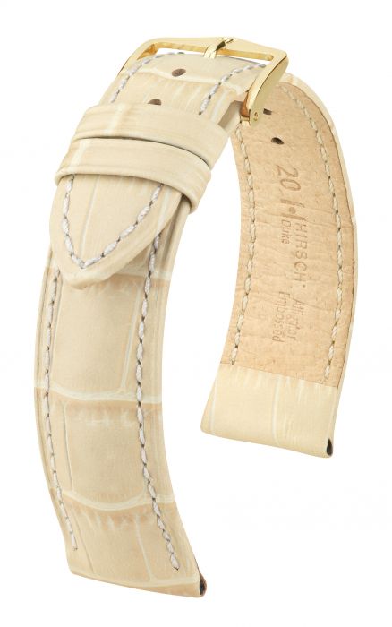 Hirsch Duke Nahkaranneke Beige M - Kellon rannekkeet - 01028190-1-14 - 1