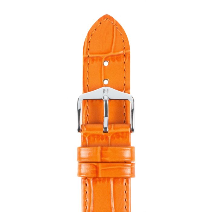 Hirsch Lousianalook nahkaranneke oranssi M - Kellon rannekkeet - 03427176-1-14 - 1