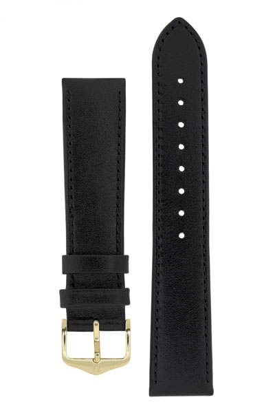 Hirsch Osiris nahkaranneke musta M - Kellon rannekkeet - 03475150-1-14 - 1