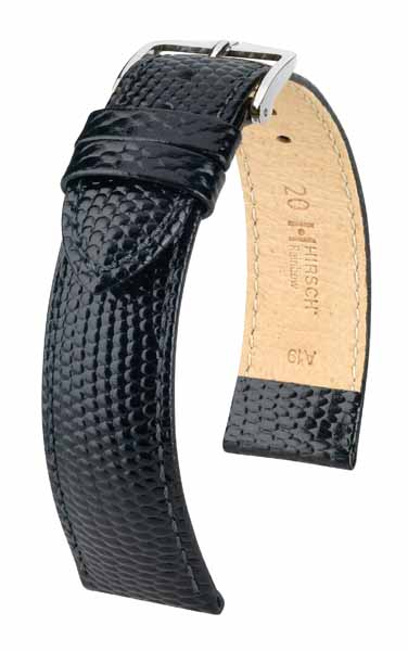 Hirsch Rainbow Nahkaranneke Musta L - Kellon rannekkeet - 12322650-2-14 - 1