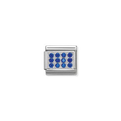 Nomination Classic Silvershine Zirkonia Sininen Laatta - Muotikorut - 33030704 - 2
