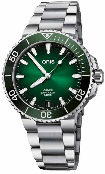 Oris Aquis Date 01 400 7769 4157-07 8 22 09PEB - Oris miesten rannekellot - 7612611034034 - 1