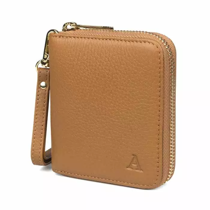 Aarni Mini Clutch-lompakko konjakki/kulta - Laukut - 6430066272594 - 1