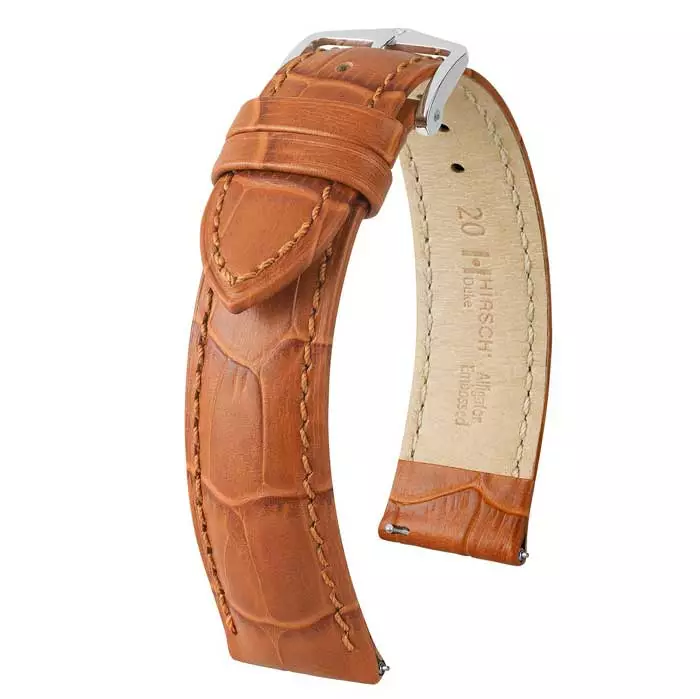 Hirsch Duke Nahkaranneke Hunaja M - Kellon rannekkeet - 01028175-1-14 - 1