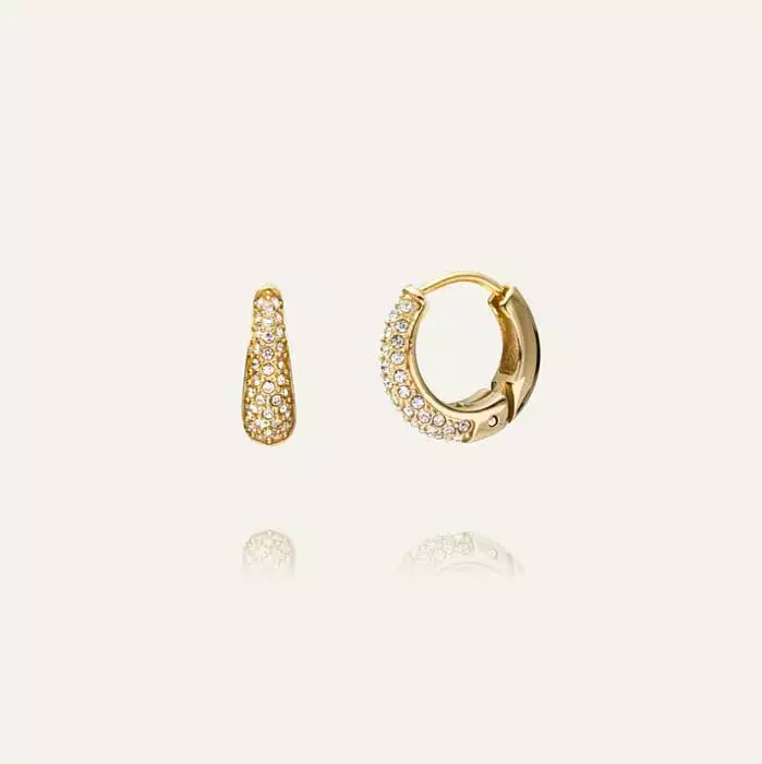 Mockberg Pavé Precious Small Hoops - Teräskorut - MB0194 - 1