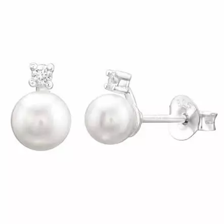 Helmikorvakorut kirkkaat zirkonit - Hopeakorut - HME275 - 1