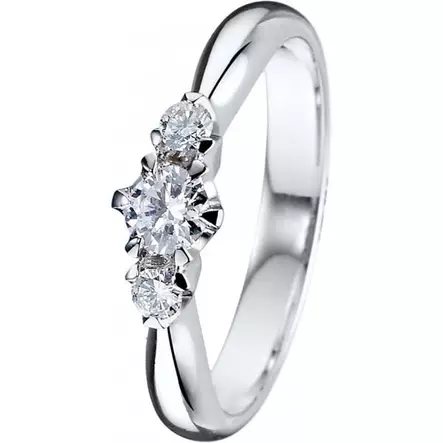 Kohinoor Helene timanttisormus 033-235V-25 - Sivukivisormukset - 033-235V-25-155 - 1