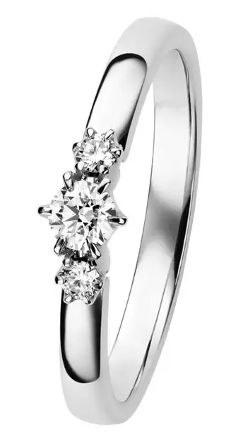 Kohinoor Leonora timanttisormus 034-248V-21 - Sivukivisormukset - 034-248V-21-155 - 1