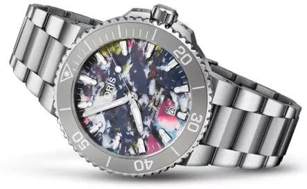 Oris Aquis Date Upcycle 01 733 7766 4150-Set - Oris miesten rannekellot - 7612611034065 - 2