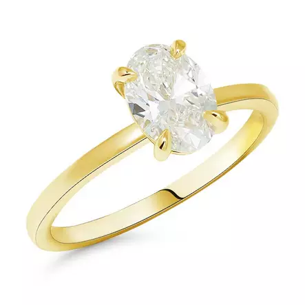 Beat of Love Aurora laboratoriotimanttisormus 1,00 ct keltakulta - Laboratoriotimanttisormukset - R-1231-100LD-155 - 1