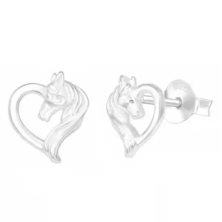 Hopeakorvakorut hevonen ja sydän - Hopeakorut - HME695 - 1