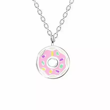 Lasten hopeinen kaulakoru donitsi - Hopeakorut - HMN185 - 1