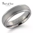 Beat of Love titaanisormus puolipyöreä 6 mm - Titaanisormukset - TI-054-6mm-155 - 1
