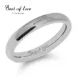 Beat of Love titaanisormus puolipyöreä kiiltävä 3 mm - Titaanisormukset - TI-141-3mm-155 - 1