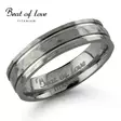 Beat of Love titaanisormus taottu 5 mm - Titaanisormukset - TI-415-5mm-155 - 1