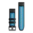 Garmin QuickFit 26mm silikoniranneke musta/pilvensininen 010-13281-05 - Garmin rannekkeet - 010-13281-05 - 2