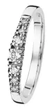 Kohinoor Cristal timanttisormus 033-244V-18 - Sivukivisormukset - 033-244V-18-155 - 1