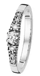 Kohinoor Cristal timanttisormus 033-244V-24 - Sivukivisormukset - 033-244V-24-155 - 1