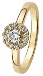 Kohinoor Valerie timanttisormus 033-264-30 - Halosormukset - 033-264-30-155 - 1
