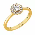 Sandberg M-882 Kukkaniitty 0,34ct H(W)-v Keltakulta - Halosormukset - M-882K-165 - 1