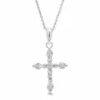 Beat of Love hopeinen ristiriipus zirkoneilla BOL-N2090Z - Hopeakorut - BOL-N2090Z-40-45 - 1