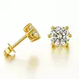 Kullatut hopeiset zirkoniakorvakorut 2,5 - 8 mm - Hopeakorut - HME-52-GP-25 - 1