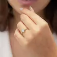 Kohinoor Celeste Timanttisormus Topaasilla 033-441KT-04 - Sivukivisormukset - 033-441KT-04-155 - 2