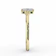 Kohinoor Celeste Timanttisormus Topaasilla 033-441KT-04 - Sivukivisormukset - 033-441KT-04-155 - 5