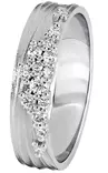 Kohinoor Flow Timanttisormus 4,5 mm 033-455V-20 - Muut timanttisormukset - 033-455V-20-155 - 1