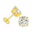 Kullatut zirkoniakorvakorut hopeaa 2,5 - 8 mm - Hopeakorut - HME-51-GP-25 - 2