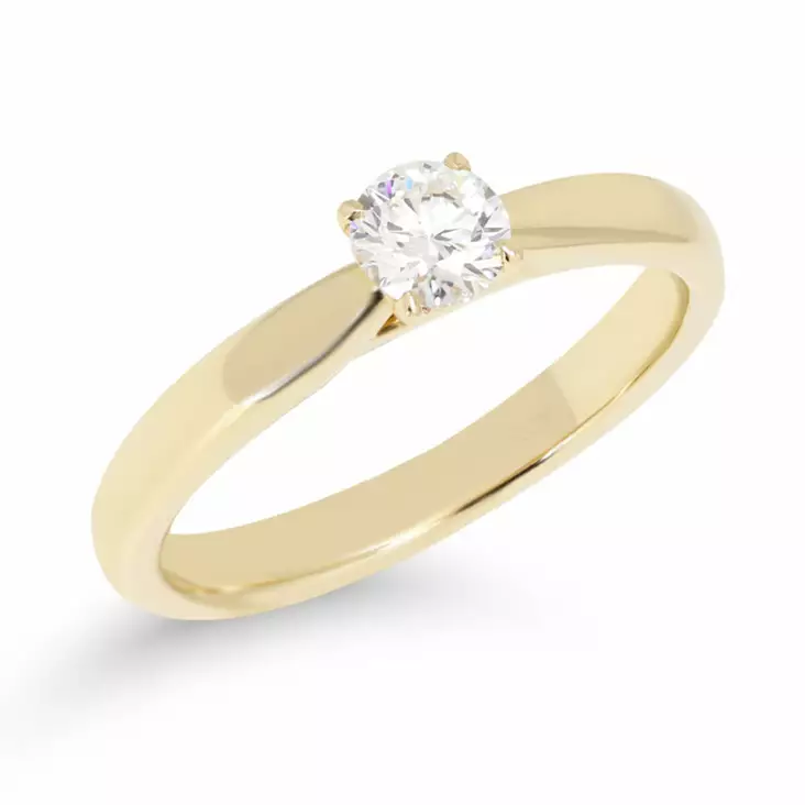 Beat of Love Atalanta laboratoriotimanttisormus 0,33 ct keltakulta - Laboratoriotimanttisormukset - R-9621LD-155 - 4