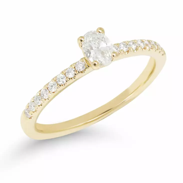 Beat of Love Gaia laboratoriotimanttisormus 0,33 ct keltakulta - Laboratoriotimanttisormukset - R-1930LD-155 - 1