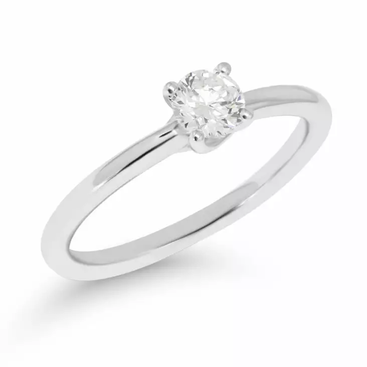 Beat of Love Hestia laboratoriotimanttisormus 0,33 ct valkokulta - Laboratoriotimanttisormukset - R-9666LDPDW-155 - 1