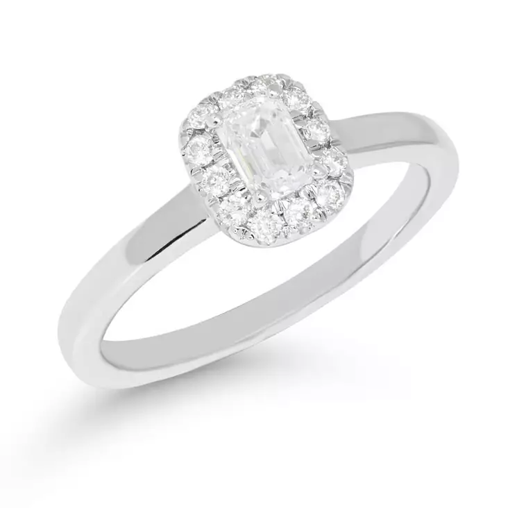 Beat of Love Thalia laboratoriotimanttisormus 0,48 ct valkokulta - Laboratoriotimanttisormukset - R-1933LDPDW-155 - 1