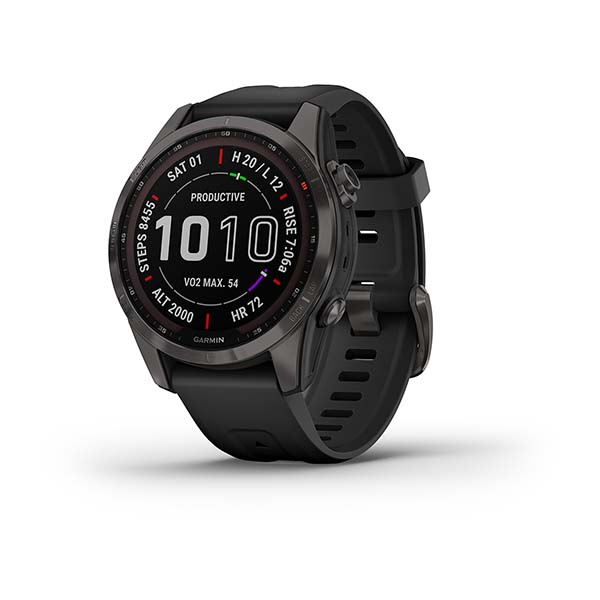 Garmin Fenix 7S Sapphire Solar Gray 010-02539-25 - Garmin älykellot - 010-02539-25 - 1