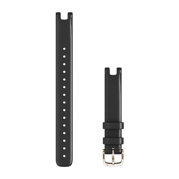 Garmin Lily 14mm nahkaranneke musta 010-13068-A5 - Garmin rannekkeet - 010-13068-A5 - 1