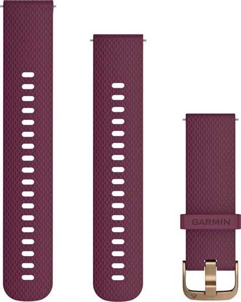 Garmin Quick Release 20mm silikoniranneke viininpunainen 010-12691-05 - Garmin rannekkeet - 010-12691-05 - 1