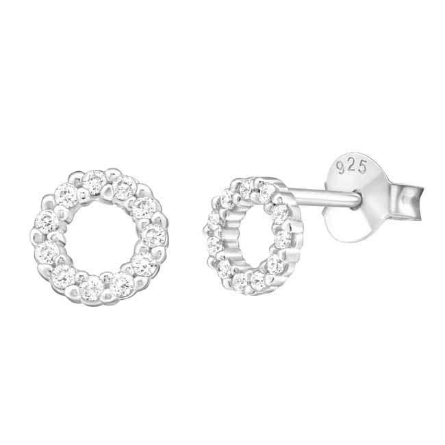 Hopeakorvakorut kehä zirkonit - Hopeakorut - HME225 - 1