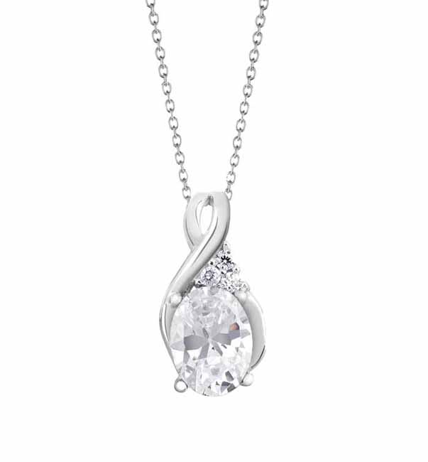 Hopeariipus kirkkaalla zirkonialla - Hopeakorut - HMN055 - 1