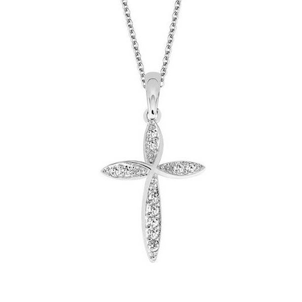 Hopeinen ristiriipus zirkoneilla N1131-42-45 - Hopeakorut - N1131-42-45 - 1