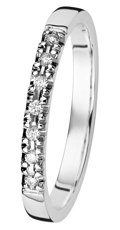 Kohinoor Cristal timanttisormus 033-244V-07 - Sivukivisormukset - 033-244V-07-155 - 1