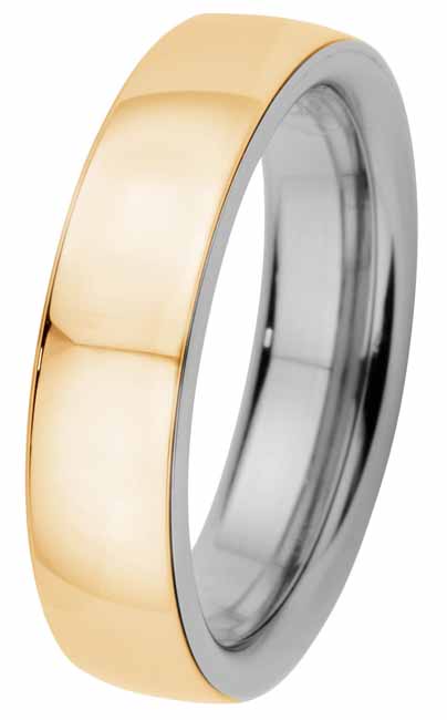Kohinoor Duetto titaani kihlasormus 5 mm 006-069 - Titaanisormukset - 006-069-155 - 1