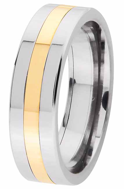 Kohinoor Duetto titaani kihlasormus 6 mm 006-060 - Titaanisormukset - 006-060-155 - 1