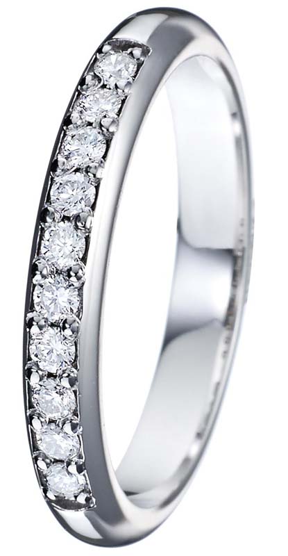 Kohinoor Helene timanttisormus 033-235V-20 - Rivitimanttisormukset - 033-235V-20-155 - 1