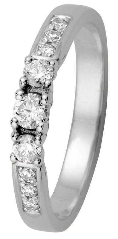 Kohinoor Margit timanttisormus 033-210V-30 - Sivukivisormukset - 033-210V-30-155 - 1