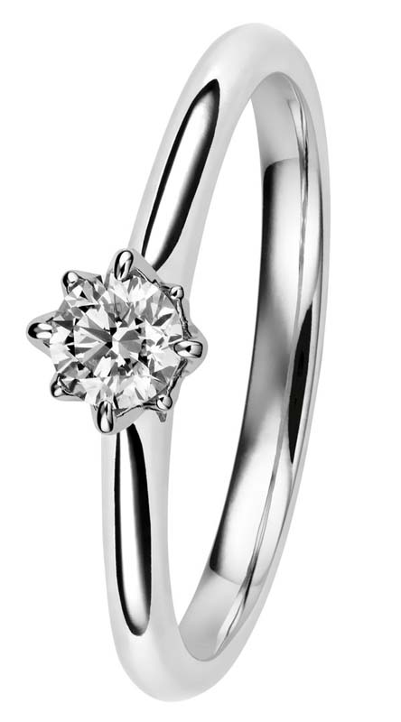 Kohinoor Rosa timanttisormus 033-260V-23 - Solitaire sormukset - 033-260V-23-155 - 1