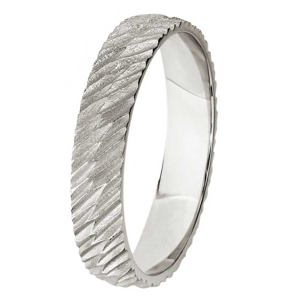 Kohinoor Rytmi Kihlasormus Valkokulta 003-640V - Valkokultasormukset - 003-640V-155 - 1