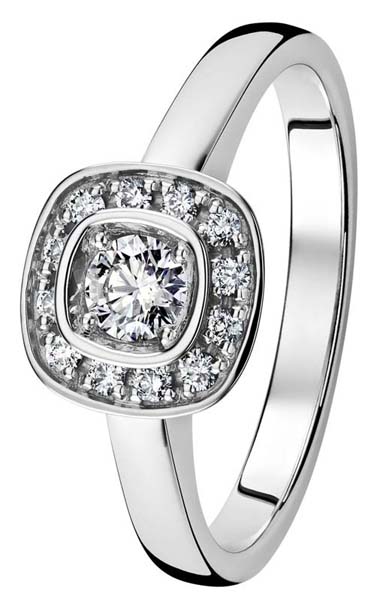 Kohinoor Stella timanttisormus 033-240V-29 - Halosormukset - 033-240V-29-155 - 1