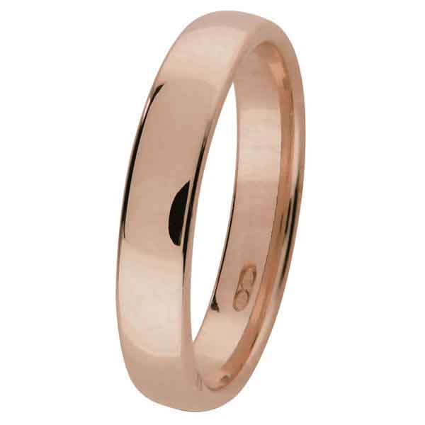 Kohinoor kihlasormus punakulta 4 mm 003-304P - Punakultasormukset - 003-304P-155 - 1